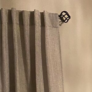 Pair of gray Curtains